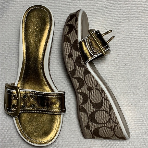 Coach Simone Wedge Shoes - Picture 1 of 8
